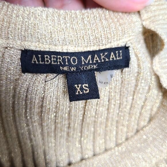 Alberto‎ Makali Sleeveless Golden Top Size XS - Picture 5 of 6